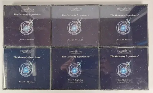 6 CD Set: Gateway Experience Wave I-VI by Robert Monroe, Hemi-Sync, 18 CDs