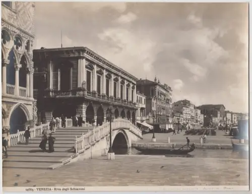 Fotografie: Venezia - Riva degli Schiavoni, Domenico Anderson, Rom, Schwarzweiß