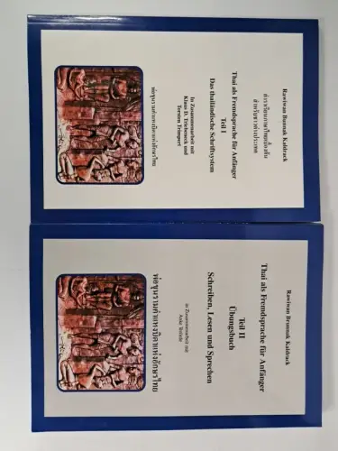 Buch: Thai als Fremdsprache für Anfänger 1+2, Rawiwan Bunnak Kaldrack, 2 Bände