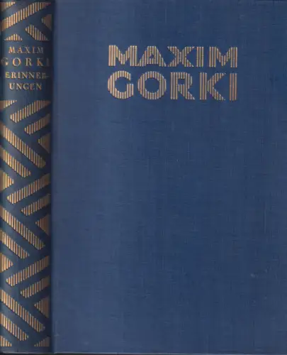 Buch: Erinnerungen an Zeitgenossen, Gorki, Maxim. Werke in Einzelausgaben, 1928