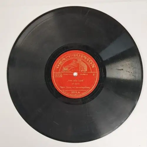 Schellackplatte: Das alte Lied / Weißt du Mutterl was i träumt hab? Mimi Thoma