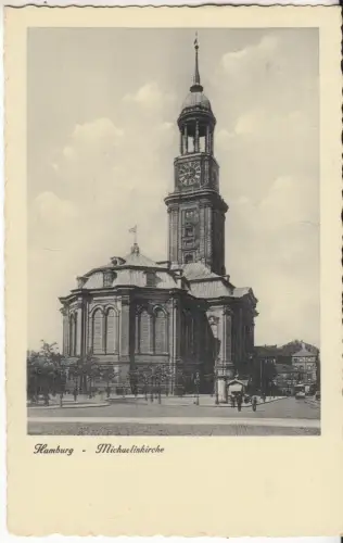 AK Hamburg - Michaeliskirche, Postkarte, ungelaufen, gebraucht, gut