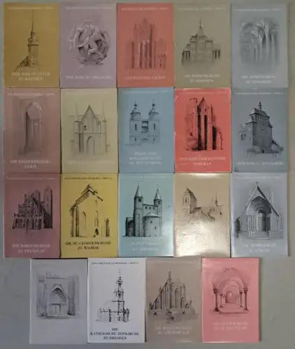 19 Hefte Das christliche Denkmal: Annaberg, Rostock, Güstrow, Wittenberg ...