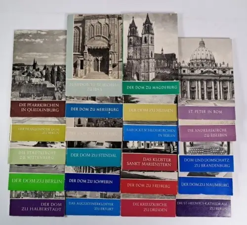 22 Hefte Das christliche Denkmal: Naumburg, Berlin, Magdeburg, Quedlinburg ...