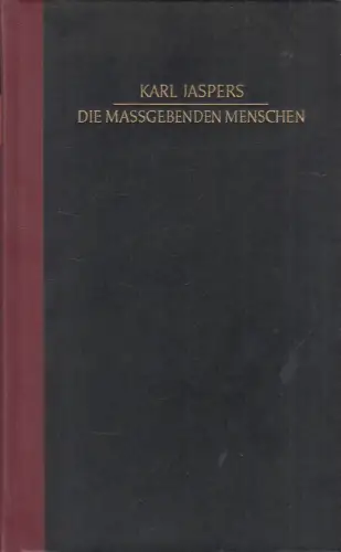 Buch:  Die maßgebenden Menschen, Jaspers, Karl, 1967, gebraucht, sehr gut