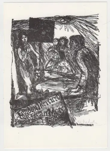 Holzstich zu E. Hemingway: Sturmfluten des Frühlings, Hans-Joachim Walch