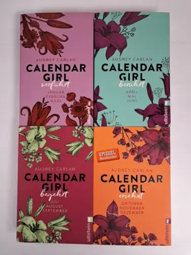 Buch: Calendar Girl 1-4 (komplett), Audrey Carlan, Ullstein Verlag, 4 Bände