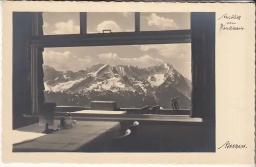 AK Ausblick vom Wankhaus. Garmisch-Partenkirchen, B. Johannes (Beckert)