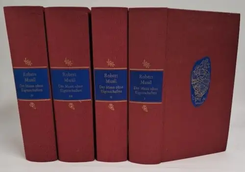 Buch: Der Mann ohne Eigenschaften, Musil, Robert. 4 Bände, ex libris, 1980