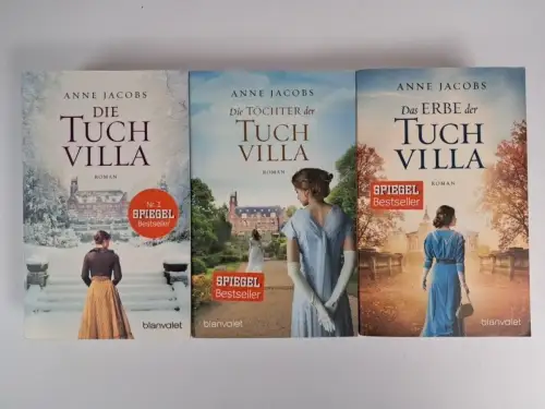 3 Bände Die Tuchvilla, Anne Jacobs, Die Töchter der Tuchvilla; Das Erbe der Tuch