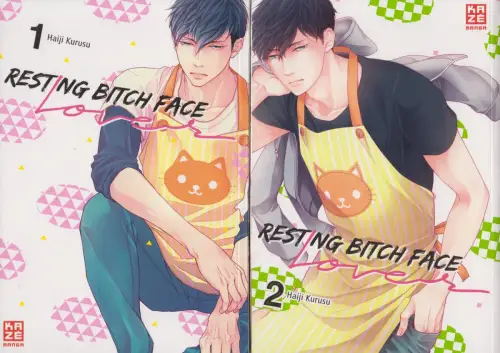Manga: Resting Bitch Face Lover 1+2, Haiji Kurusu, 2 Bände, Kaze Manga