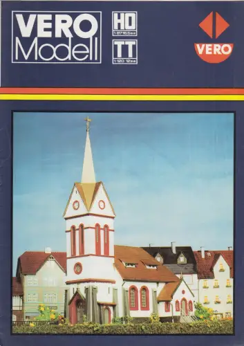 Blatt: Vero Modell HO 1:87, 16,5 mm; TT 1:120, 12 mm. DDR, Modellbau, Modellbahn