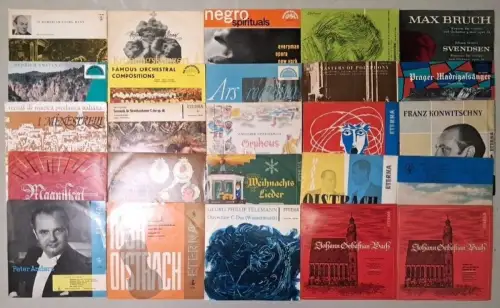 25 verschiedene Klassik Schallplatten 10" LP: Max Bruch, Smetana, Konwitschny ..