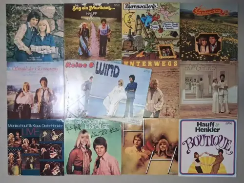 13 Schallplatten 12" LP Monika Hauff & Klaus-Dieter Henkler: Boutique, Wind ...