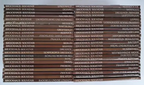 46 Bücher Brockhaus Souvenir: Spreewald, Bautzen, Dresden, Prag, Leipzig, Meißen