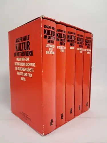 Buch: Kultur im Dritten Reich, 5 Bände, Joseph Wulf, 1989, Ullstein Verlag