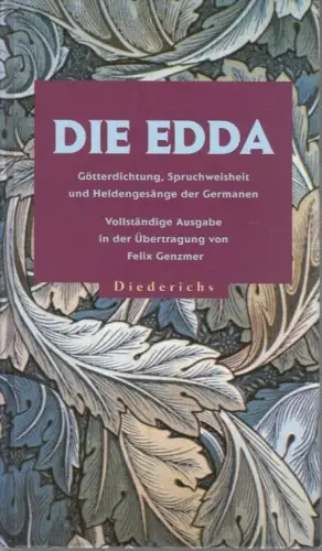 Buch: Die Edda. 1981, Heinrich Hugendubel Verlag, gebraucht, sehr gut