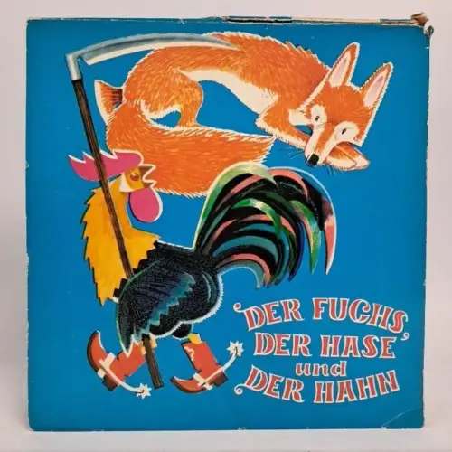 Pop-up-Buch: Der Fuchs, der Hase und der Hahn, Galina Rula, 1979, Malysch Verlag