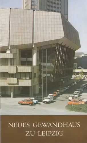 Buch: Neues Gewandhaus zu Leipzig, Skoda, Rudolf, 1991, E. A. Seemann, sehr gut