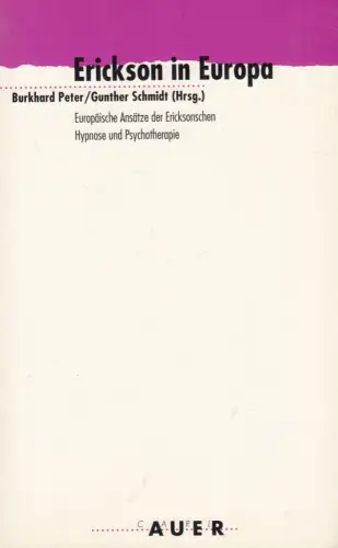 Buch: Erickson in Europa, Peter, Burkhard, 1992, Carl-Auer Verlag, sehr gut