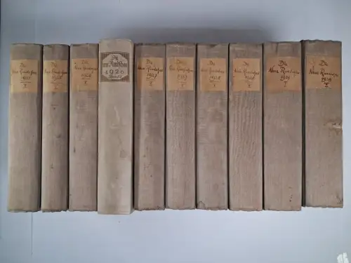 Buch: Die neue Rundschau 1925-1929, S. Fischer Verlag, 10 Bände, gebraucht, gut