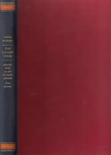 Buch: Das Gesamtwerk 7: Athenische Briefe..., Crebillon der Jüngere, 1968