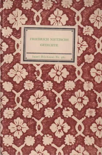 Insel-Bücherei 361, Gedichte, Nietzsche, Friedrich, Insel-Vlg, gebraucht, gut