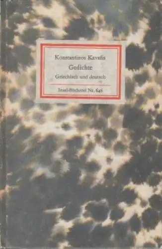 Insel-Bücherei 646, Gedichte, Kavafis, Konstantinos. 1979, Insel-Verlag