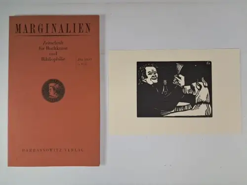 Marginalien. 212. Heft, Jahrgang 2013/4, mit Originalgrafik von C. Felixmüller