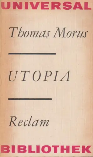 Buch: Utopia, Morus, Thomas. Reclams Universal-Bibliothek, 1982, gebraucht, gut