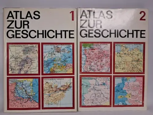 Buch: Atlas zur Geschichte in zwei Bänden, Hermann Haack Verlag, 1973/1982