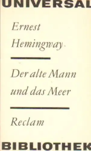 Buch: Der alte Mann und das Meer, Hemingway, Ernest. 1973, gebraucht, gut