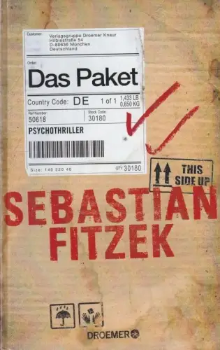 Buch: Das Paket, Fitzek, Sebastian. 2016, Droemer Knaur Verlag, Psychothriller