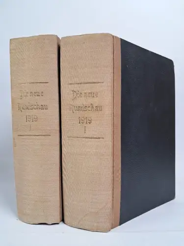 Buch: Die neue Rundschau 1919 Band 1+2, XXX. Jahrgang der freien Bühne, Fischer