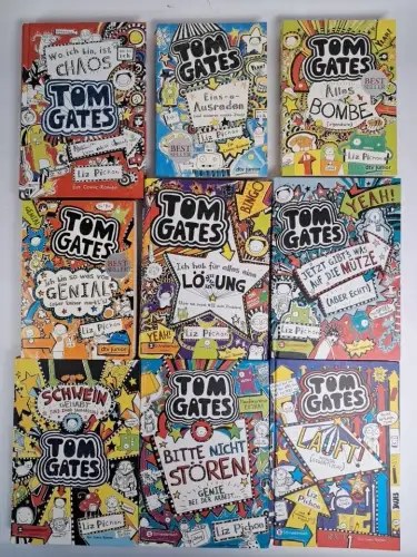 Buch: Tom Gates 1-9. Liz Pichon, Schneiderbuch Egmont, dtv junior, 9 ComicRomane