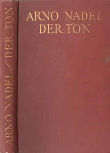 Buch: Der Ton, Religiöses Gedichtwerk, Arno Nadel, 1926, Felix Stössinger Verlag