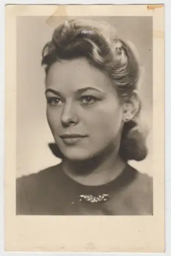 AK Portrait blonde junge Frau: Melania, 1941, Askania Fotokunst, Ergberg, Foto
