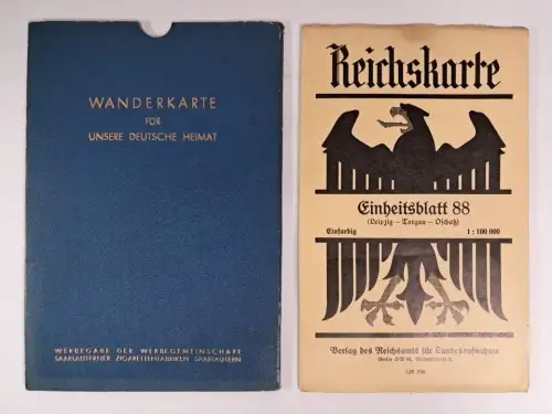 Reichskarte Einheitsblatt 88 (Leipzig - Torgau - Oschatz), Wanderkarte