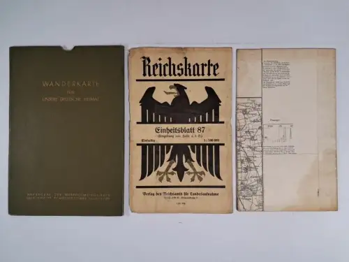Reichskarte Einheitsblatt 88 (Leipzig - Torgau - Oschatz), Wanderkarte 363648