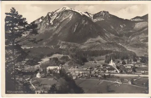 AK Marquartstein m. Hochplatte (Chiemgau), Hugo Haug, Postkarte, ungelaufen, gut