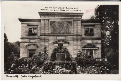 AK Bayreuth - Haus Waldfried, ca. 1938, Andro-Verlag, Fotokarte, gelaufen, gut
