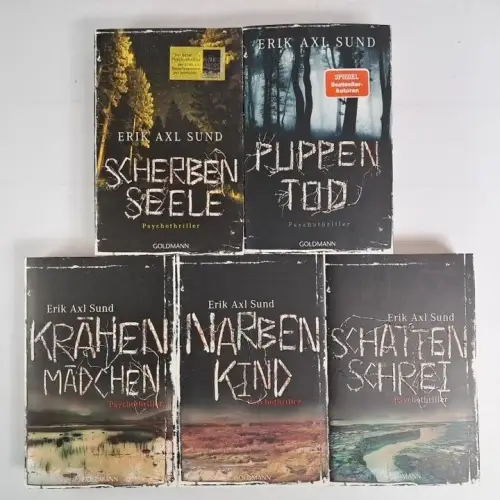 5 Bücher Erik Axl Sund: Victoria-Bergman-Trilogie & Melancholie / Kronoberg 1+2
