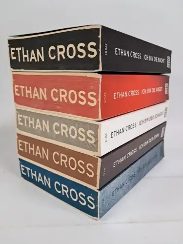 5 Bände: Ethan Cross, Shepherd Reihe 1-5, Nacht, Angst, Schmerz, Zorn, Hass
