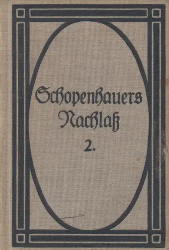 Buch: Schopenhauer Nachlaß 2 - Einleitung in die Philosophie, Reclam Miniatur
