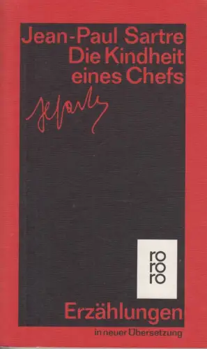 Buch: Die Kindheit eines Chefs, Sartre, Jean-Paul. 1985, gebraucht, gut