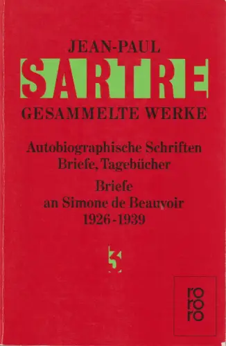 Buch: Briefe an Simone de Beauvoir und andere, Sartre, Jean-Paul, 1988, Rowohlt