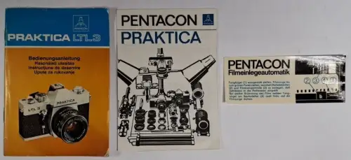 Heft: Pentacon Praktica LTL 3 Bedienungsanleitung, 1975, VEB Pentacon Dresden