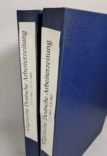 2 Bde. Allgemeine Deutsche Arbeiter Zeitung 1862-1866, Reprint, 1977, Rolf Weber