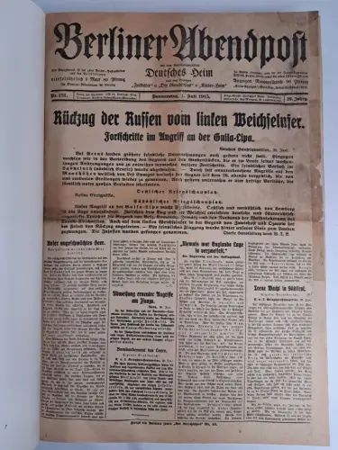 Berliner Abendpost Nr. 151-249 / 1915, 29. Jahrgang, Juli - Oktober, 99 Hefte