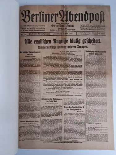Berliner Abendpost Nr. 104 / 151-255 / 1917, 31. Jahrgang, Mai / Juli - Oktober